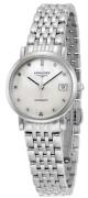 Longines Damklocka L4.309.4.87.6 Elegant Vit/Stål Ø25.5 mm