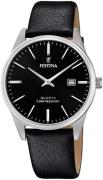 Festina Herrklocka F20512-4 Svart/Läder Ø39 mm