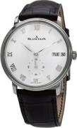 Blancpain Herrklocka 6652-1127-55B Villeret Vit/Läder Ø40 mm