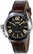 U-Boat Damklocka 9002 Classico Svart/Läder Ø40 mm