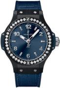 Hublot Damklocka 361.CM.7170.LR.1204 Big Bang 38mm Blå/Gummi Ø38 mm