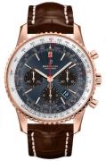 Breitling Herrklocka RB0121211C1P2 Navitimer 01 Blå/Läder Ø43 mm