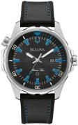 Bulova Herrklocka 96B337 Svart/Gummi Ø43 mm