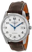 Longines Herrklocka L2.793.4.78.3 Master Silverfärgad/Läder Ø40 mm