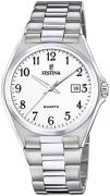 Festina Herrklocka F20552-1 Classic Vit/Stål Ø40 mm