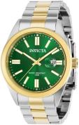 Invicta Herrklocka 38470 Pro Diver Grön/Gulguldtonat stål Ø43 mm