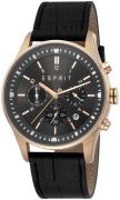 Esprit Herrklocka ES1G209L0045 Svart/Läder Ø42 mm