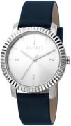 Esprit Damklocka ES1L185L0015 Menlo Silverfärgad/Läder Ø36 mm