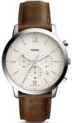 Fossil Herrklocka FS5380 Neutra Chrono Antikvit/Läder Ø44 mm