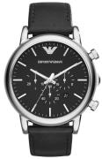 Emporio Armani Herrklocka AR1828 Luigi Svart/Läder Ø45 mm