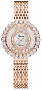 Chopard Damklocka 204180-5201 Happy Diamonds Silverfärgad/18 karat