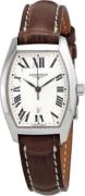 Longines Evidenza Damklocka L2.155.4.71.9 Silverfärgad/Läder