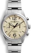 Bell & Ross Herrklocka BRV126-BEI-ST-SST BR 126 Brun/Stål Ø41 mm