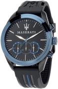 Maserati Herrklocka R8871612006 Traguardo Svart/Gummi Ø45 mm