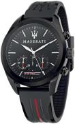 Maserati Herrklocka R8871612004 Traguardo Svart/Gummi Ø45 mm