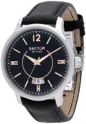 Sector Herrklocka R3251593003 Svart/Läder Ø42 mm