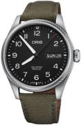 Oris Herrklocka 01 752 7760 4164-07 3 22 02LC Aviation Svart/Läder