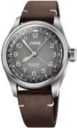 Oris 01 754 7779 4063-Set Big Crown Grå/Läder Ø38 mm