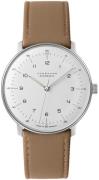 Junghans Herrklocka 27/3502.02 Max Bill Vit/Läder Ø38 mm