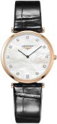 Longines Damklocka L4.709.1.88.2 La Grande Classique De Vit/Läder