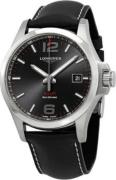 Longines Herrklocka L3.726.4.56.2 Conquest V.H.P. Svart/Läder Ø43 mm