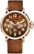 Zenith Herrklocka 18.2430.4069-77.C811 Pilot Brun/Gummi Ø45 mm