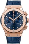 Hublot Herrklocka 541.OX.7180.LR Classic Fusion Blå/Gummi Ø42 mm