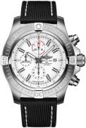 Breitling Herrklocka A133751A1A1X1 Avenger Chronograph 48 Vit/Läder