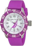 Nautica Herrklocka NAI08514G Analog Silverfärgad/Gummi Ø44 mm