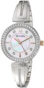 Bulova Damklocka 98X121 Vit/Stål Ø29.8 mm