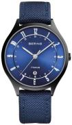 Bering Herrklocka 11739-827 Titanium Blå/Textil Ø39 mm