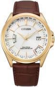 Citizen Herrklocka CB0253-19A Radio Controlled Vit/Läder Ø43 mm