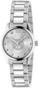 Gucci Damklocka YA126595 G-Timeless Silverfärgad/Stål Ø27 mm