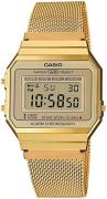 Casio Herrklocka A700WEMG-9AEF Collection LCD/Gulguldtonat stål