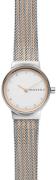 Skagen Damklocka SKW2699 Freja Vit/Roséguldstonat stål Ø26 mm