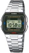 Casio Herrklocka A163WA-1QES Collection Stål 36.8x33 mm