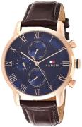 Tommy Hilfiger Herrklocka 1791399 Blå/Läder Ø44 mm