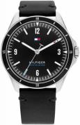 Tommy Hilfiger Herrklocka 1791904 Maverick Svart/Läder Ø43 mm