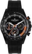 Jacques Lemans Herrklocka 1-2127D Liverpool Svart/Gummi Ø40 mm