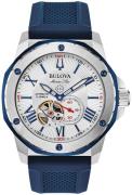 Bulova Herrklocka 98A225 Marine Star Silverfärgad/Gummi Ø45 mm