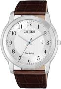 Citizen Herrklocka AW1211-12A Silverfärgad/Läder Ø42 mm