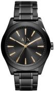 Armani Exchange Herrklocka AX7102 Nico Svart/Stål Ø44 mm