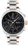 Hugo Boss Herrklocka 1513473 Chronograph Svart/Roséguldstonat stål