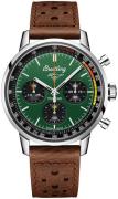 Breitling Herrklocka A253101A1L1X1 Premier Top Time Grön/Läder Ø42