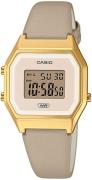 Casio Damklocka LA680WEGL-5EF Vintage LCD/Läder