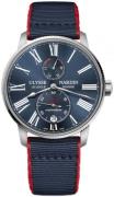 Ulysse Nardin Herrklocka 1183-310-3A-0A Marine Torpilleur Blå/Läder