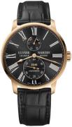 Ulysse Nardin Herrklocka 1182-310-42 Marine Torpilleur Svart/Läder