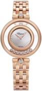 Chopard Damklocka 209426-5002 Happy Diamonds Silverfärgad/18 karat