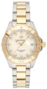 TAG Heuer Damklocka WBD1322.BB0320 Aquaracer Lady Vit/18 karat gult