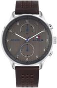 Tommy Hilfiger Herrklocka 1791579 Chase Grå/Läder Ø44 mm